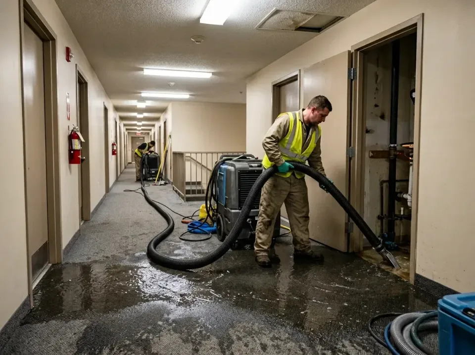 multi-unit-apartment-hallway-f-005 — frequently asked questions, Emergency Burst Pipe Water Extraction & Removal in Rockport…